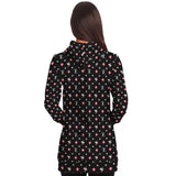 TL MONOGRAM LONGLINE HOODIE