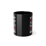 "EAT, SLEEP, ROLL TIDE, REPEAT" Black Coffee Mug