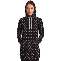 TL MONOGRAM LONGLINE HOODIE