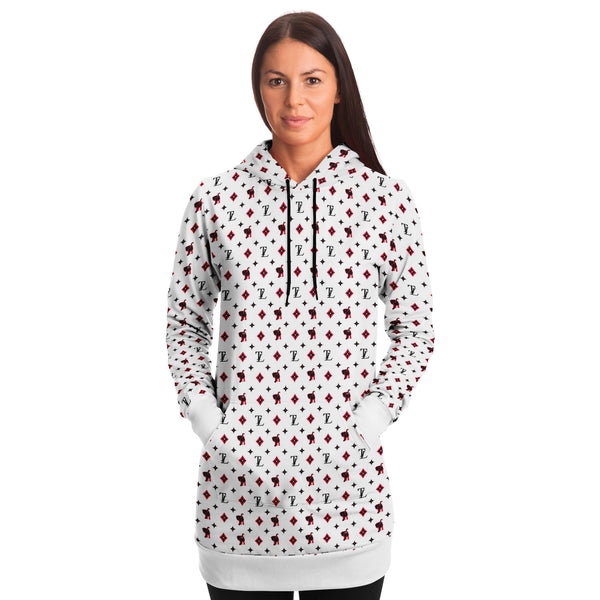 TL MONOGRAM LONGLINE HOODIE
