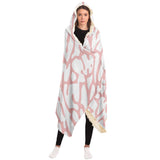 ELEPHANT PRINT HOODED BLANKET