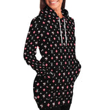 TL MONOGRAM LONGLINE HOODIE