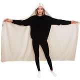 ELEPHANT PRINT HOODED BLANKET