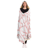 ELEPHANT PRINT HOODED BLANKET