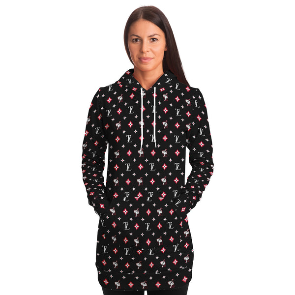 TL MONOGRAM LONGLINE HOODIE