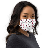TL MONOGRAM FACEMASK  (white)